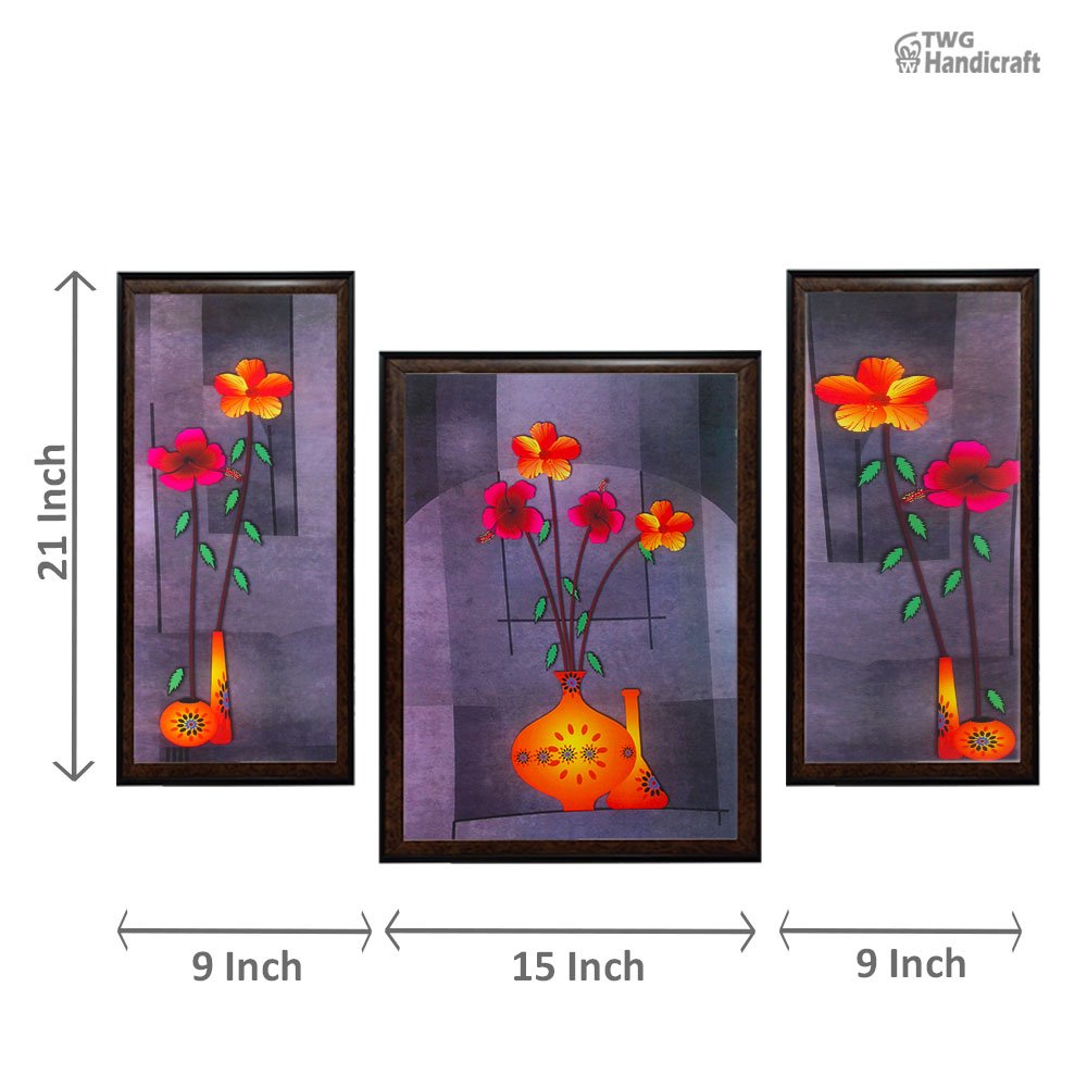 Floral Paintings Manufacturers in Karol Bagh Delhi | Combo flowers paintings online