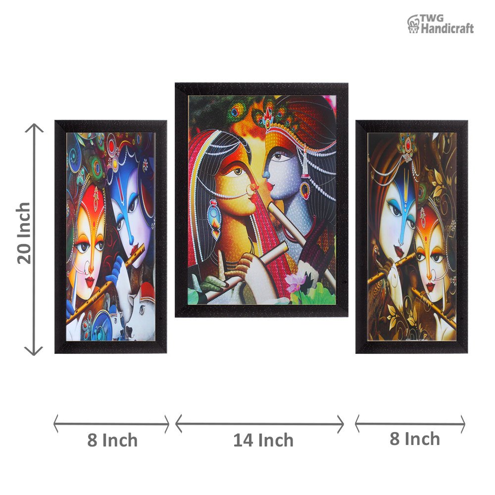 Exporters of Radha Krishna Paintings wall art Paintings Frames