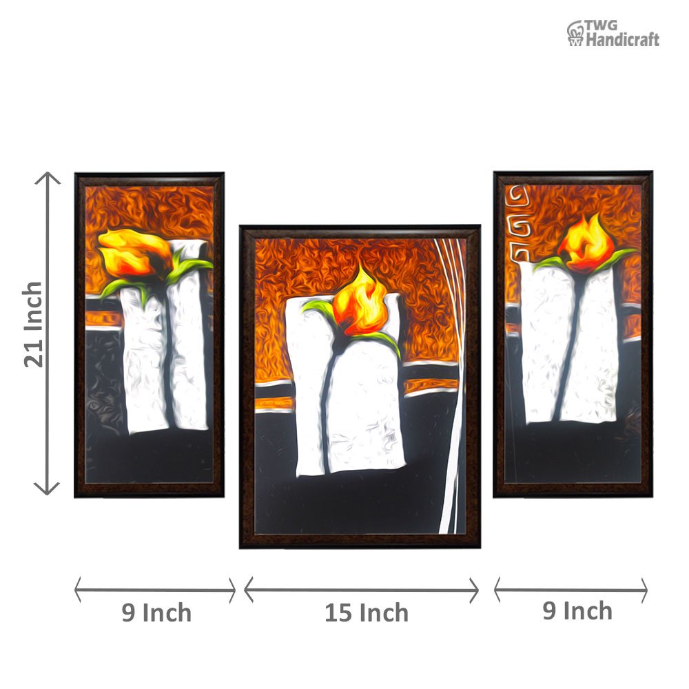 Floral Paintings Wholesalers in Delhi | Combo flowers paintings online