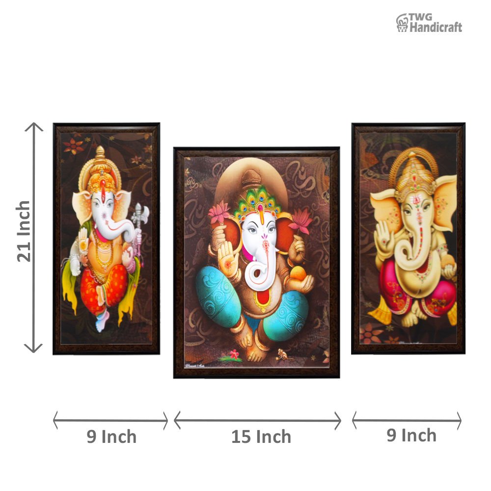 Exporters of God Ganesha Painting Set of Small Size Paintings 