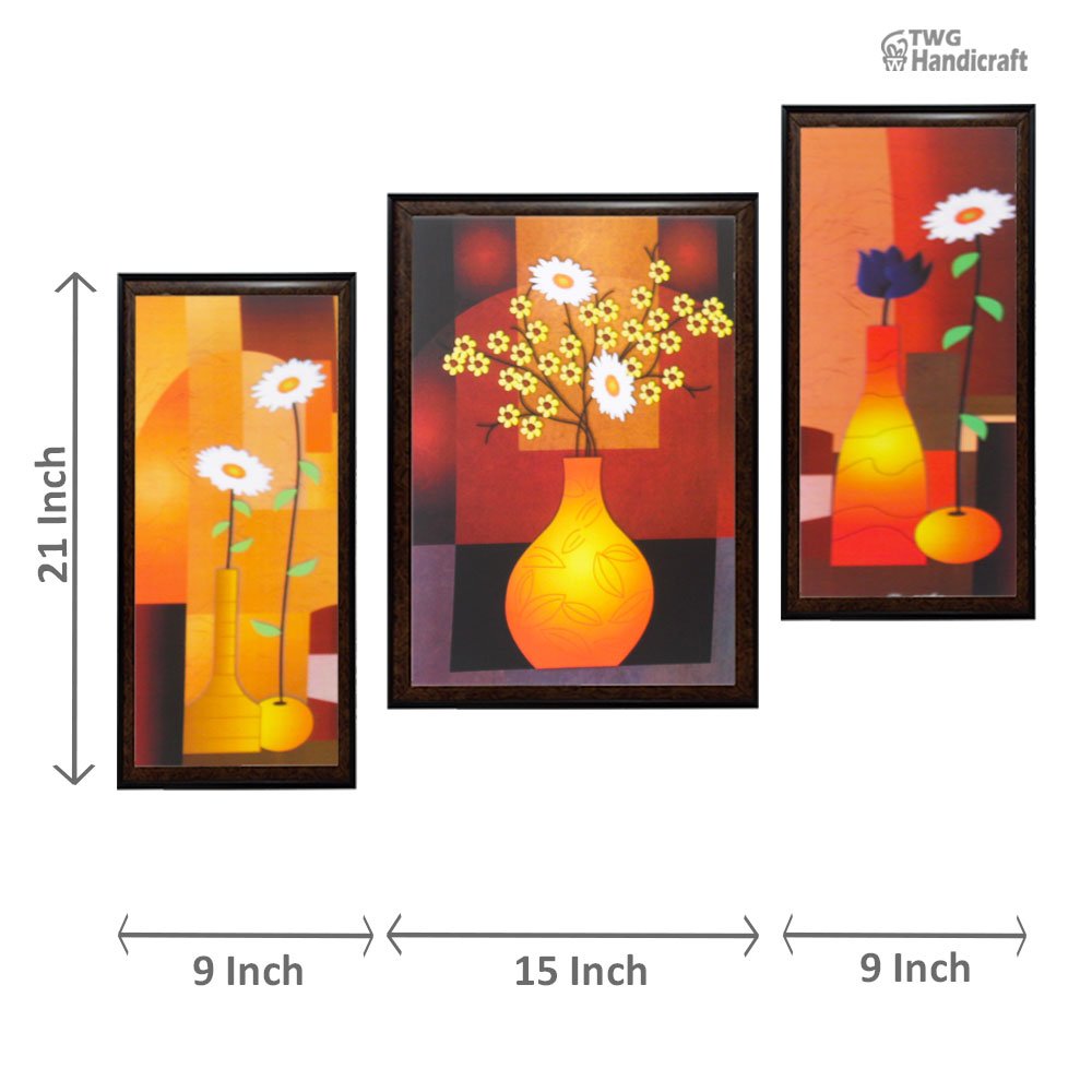 Floral Paintings Manufacturers in Chennai | Combo flowers paintings online