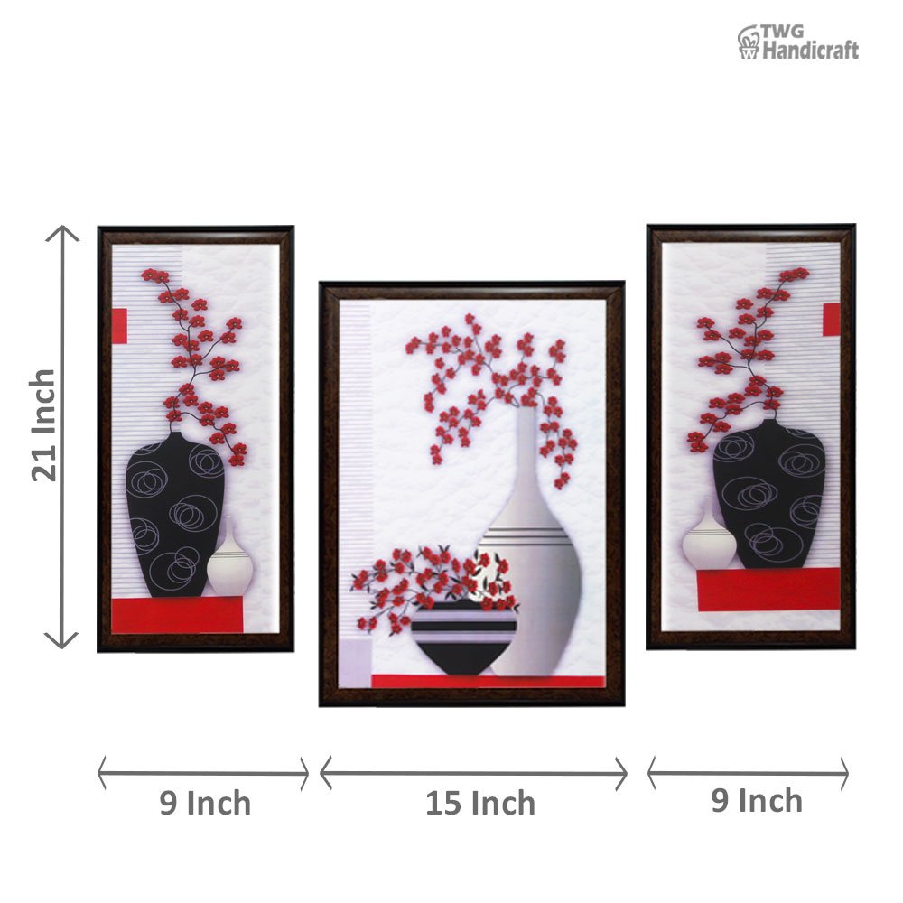 Floral Paintings Manufacturers in Banglore | Combo flowers paintings online