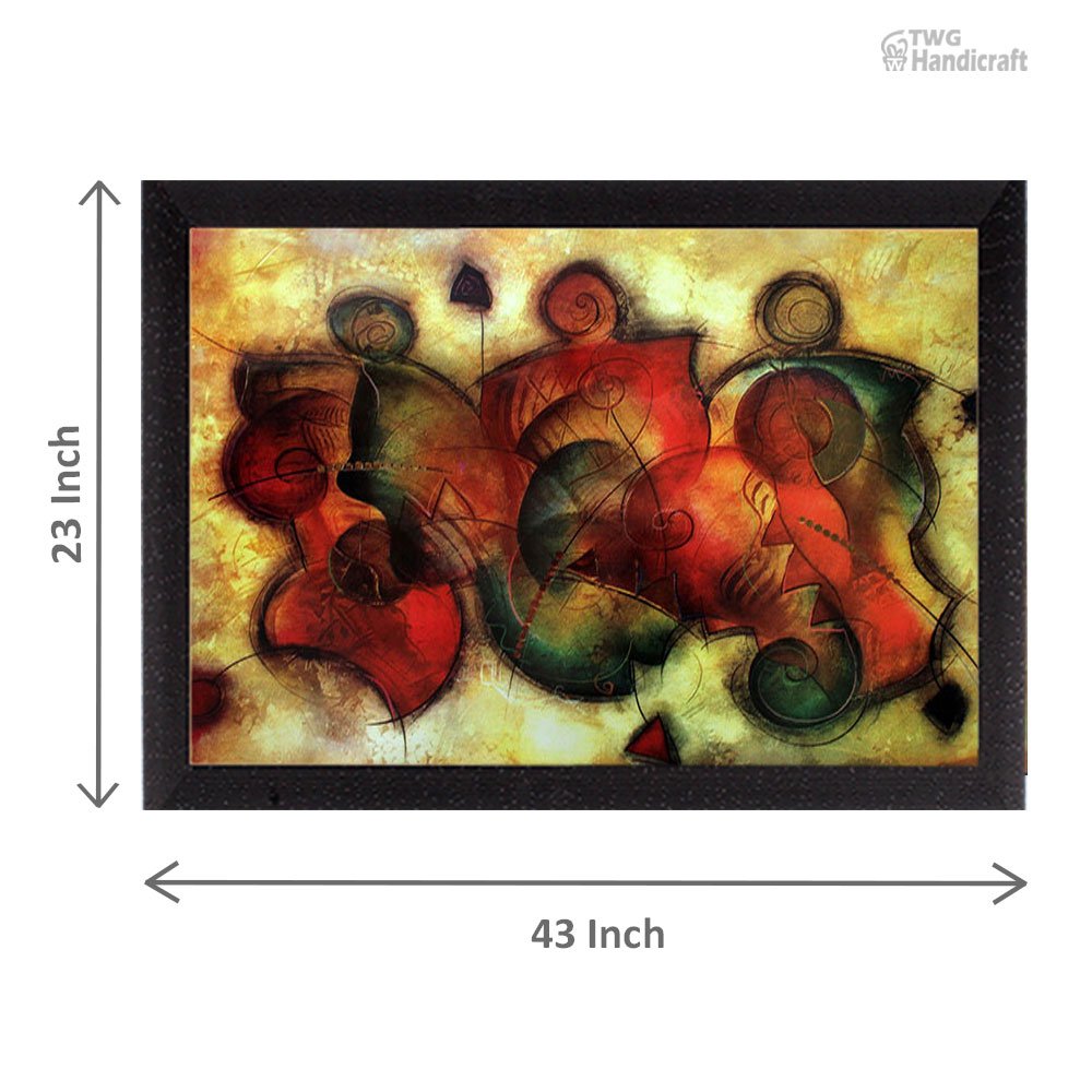 Lord Ganesha Paintings Wholesale Supplier in India | Musical Ganesha Art Paintings