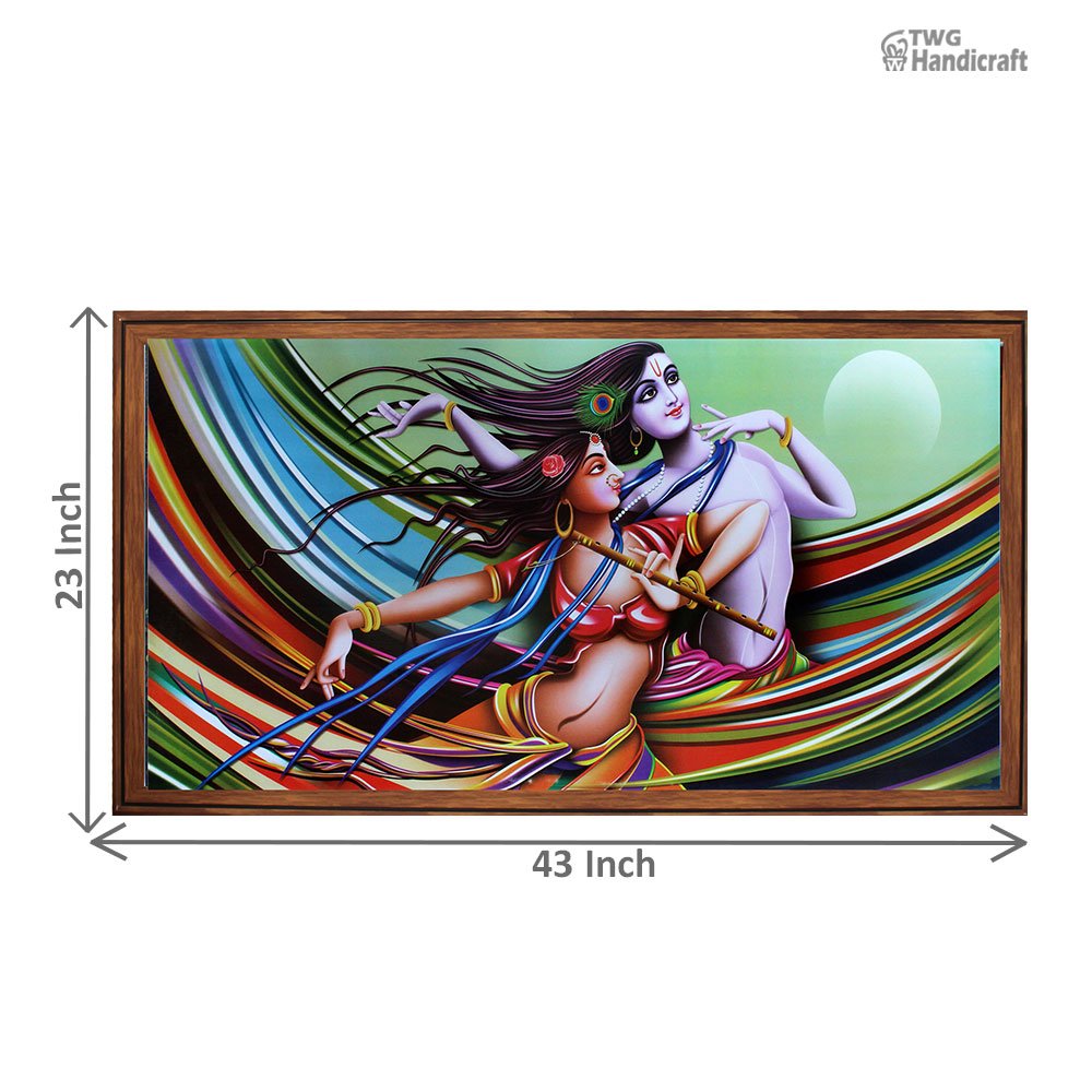 Radha Krishna Painting Suppliers in Delhi | UV Paintings at Wholesale Price