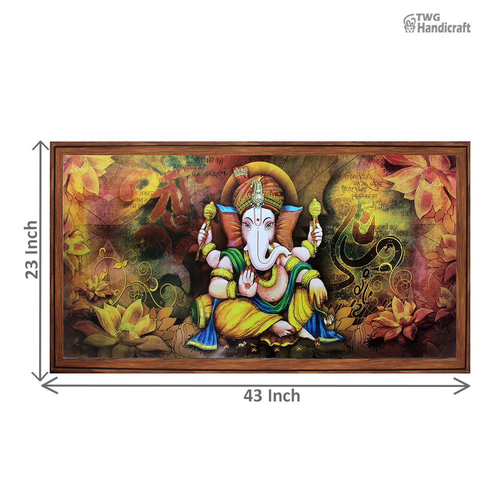 Lord Ganesha Paintings Manufacturers in Pune | Musical Ganesha Art Paintings