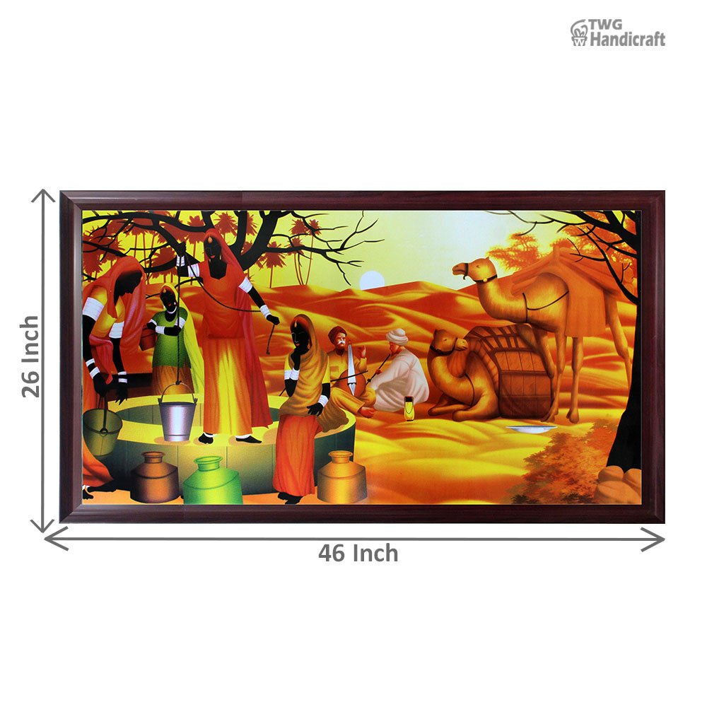 Manufacturer of Indian Traditional Paintings | Sparkle or UV Laminated Paintings with Frame