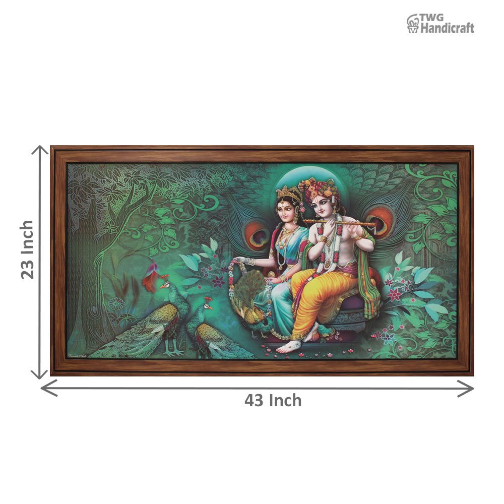 Radha Krishna Painting Manufacturers in Chennai | UV Paintings at Wholesale Price