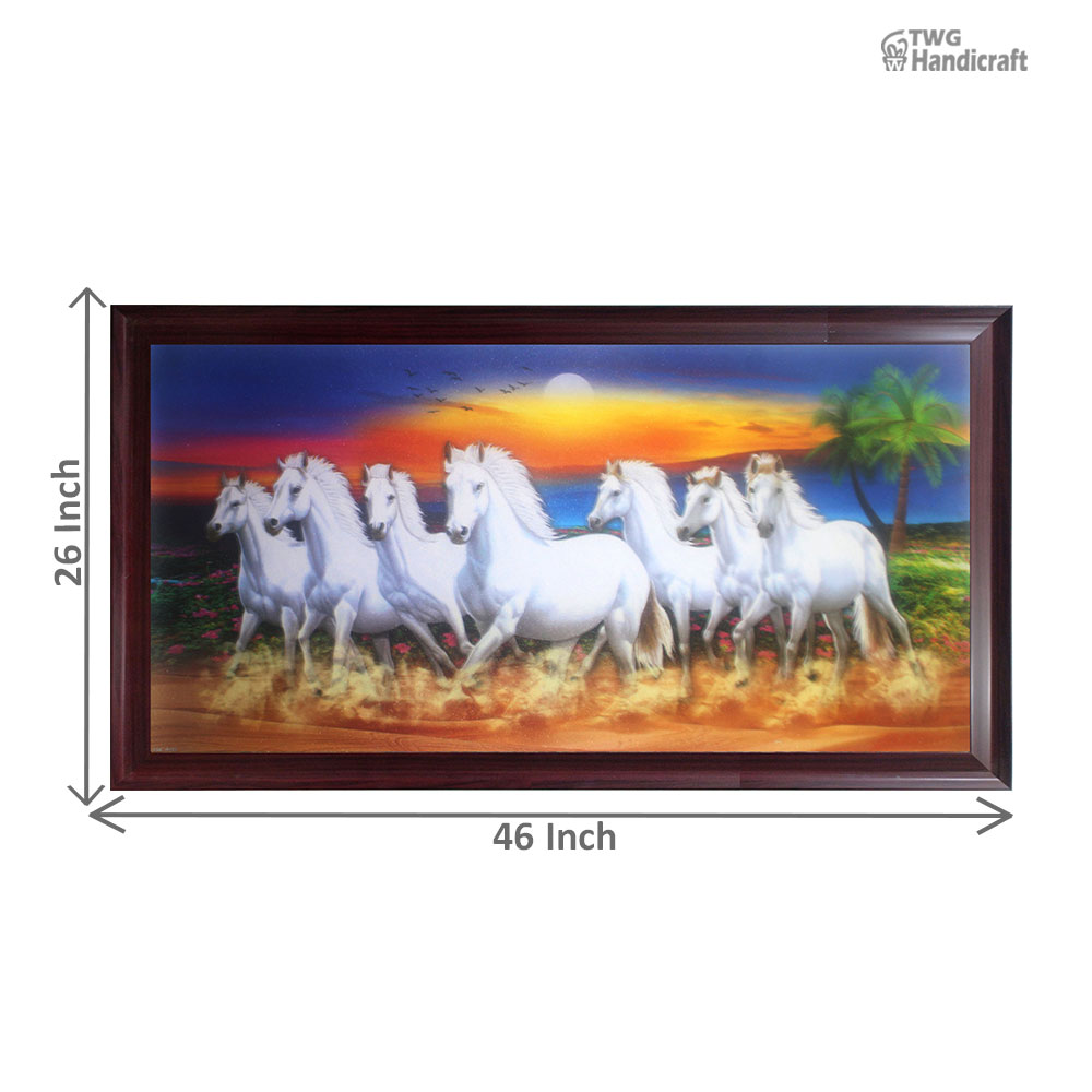  White Horse Paintings Wholesale Supplier in India Running Horses Paintings