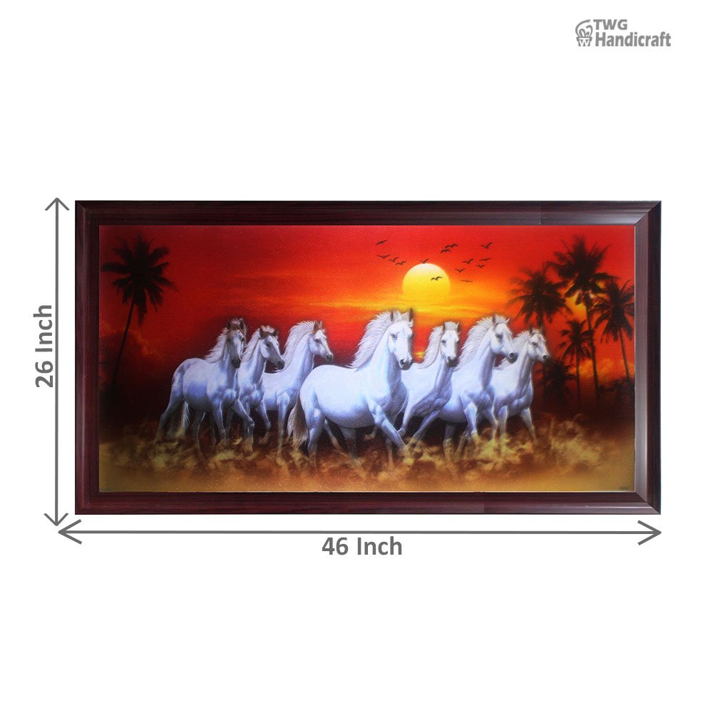Seven Horse Paintings Manufacturers in Kolkatta Running Horses Paintings
