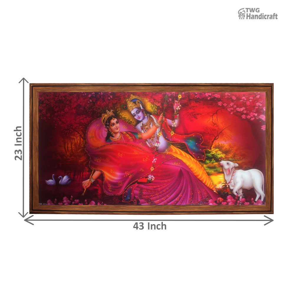Radha Krishna Painting Wholesale Supplier in India UV poster Painting Dealers