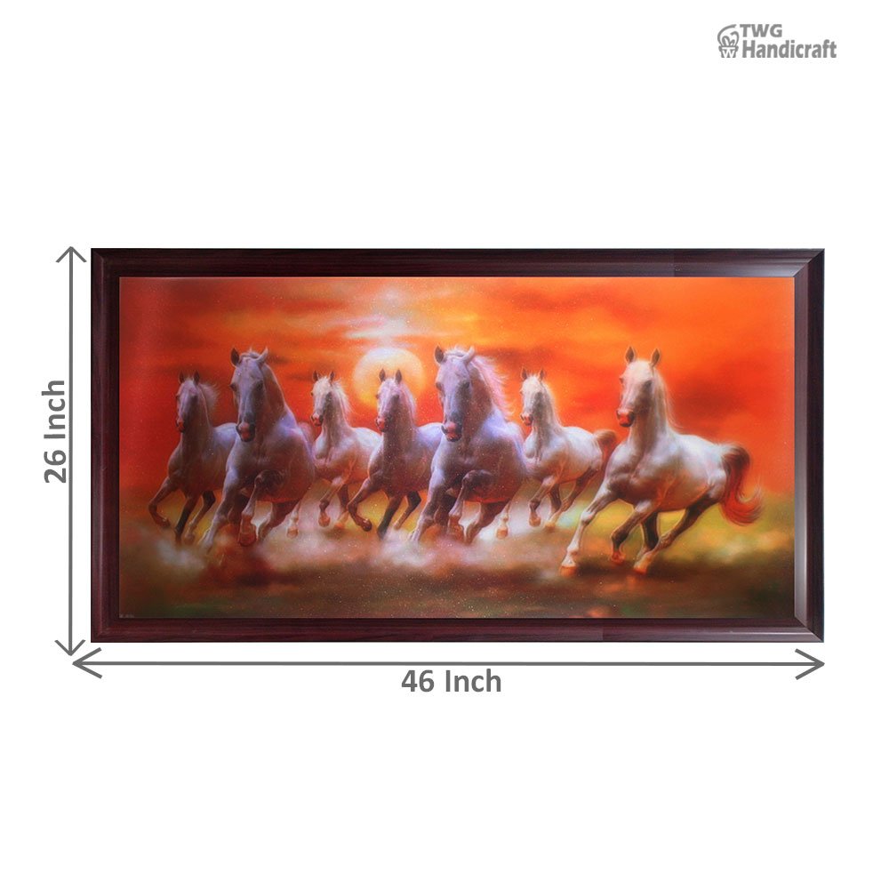 Seven Horse Paintings Wholesalers in Delhi Running Horses Paintings