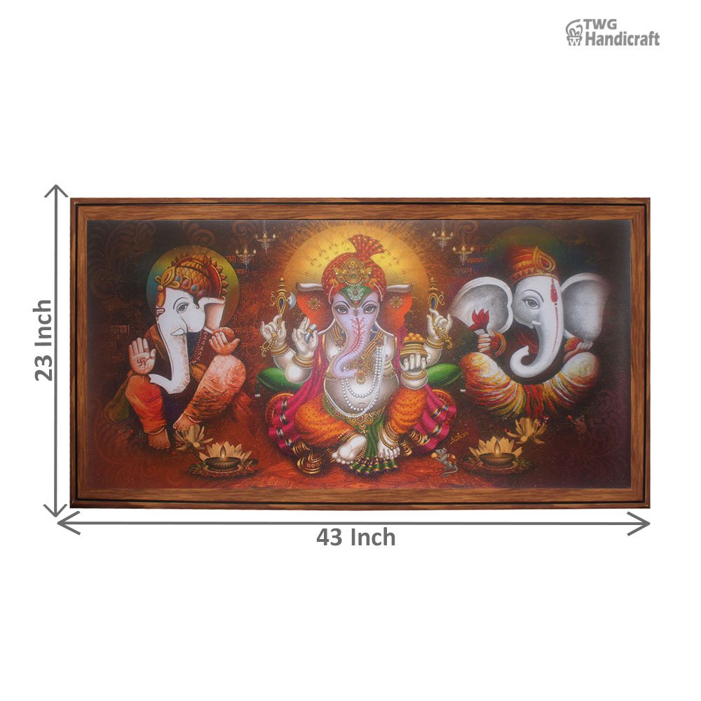 Manufacturer of Lord Ganesha Paintings Wall frames factory