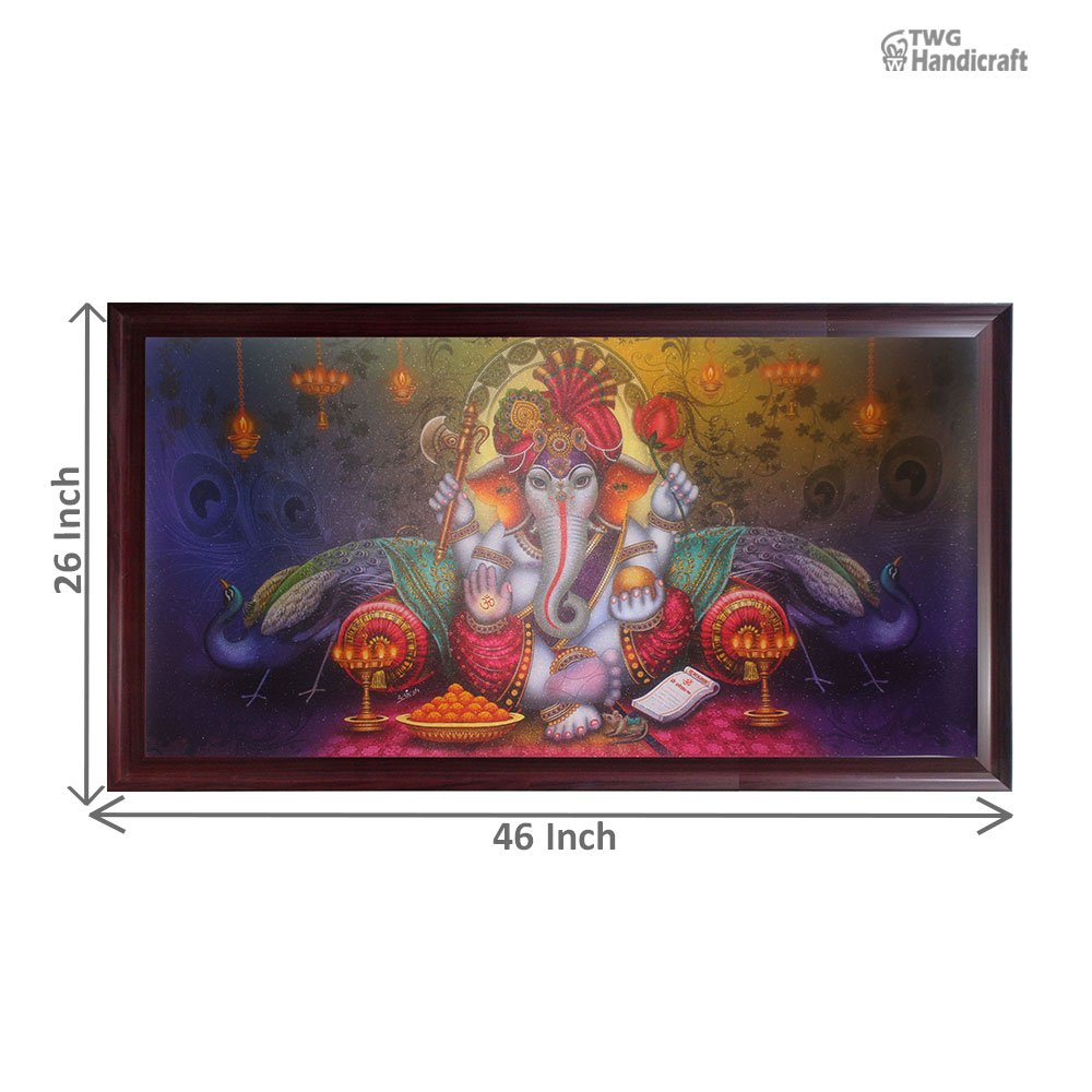 Lord Ganesha Paintings Manufacturers in Karol Bagh Delhi Wall frames factory