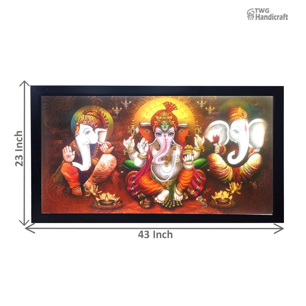 Lord Ganesha Paintings Wholesale Supplier in India Wall frames factory
