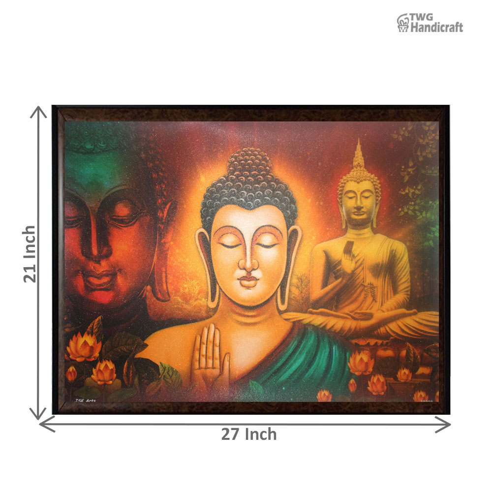 Buddha Painting Manufacturers in Chennai UV Texturedd Wall Painting