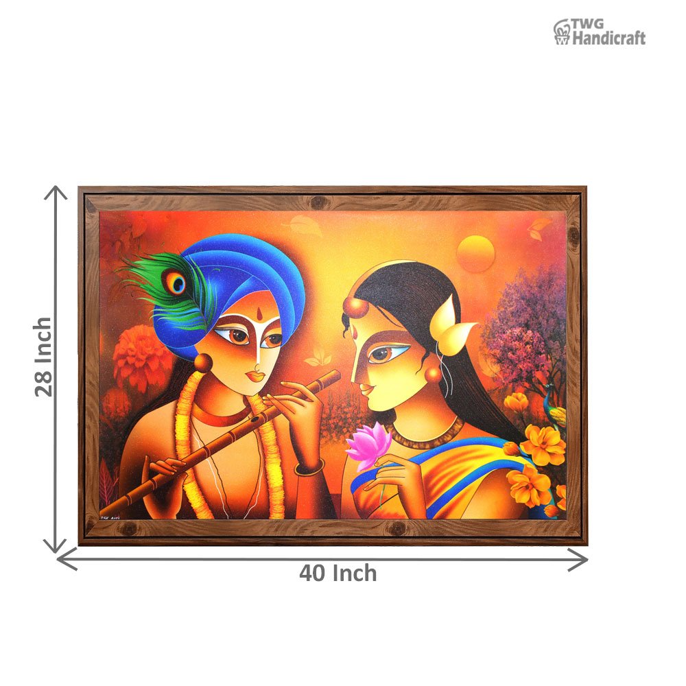 Manufacturer of Radha Krishna Paintings for Resale Direct from Factory