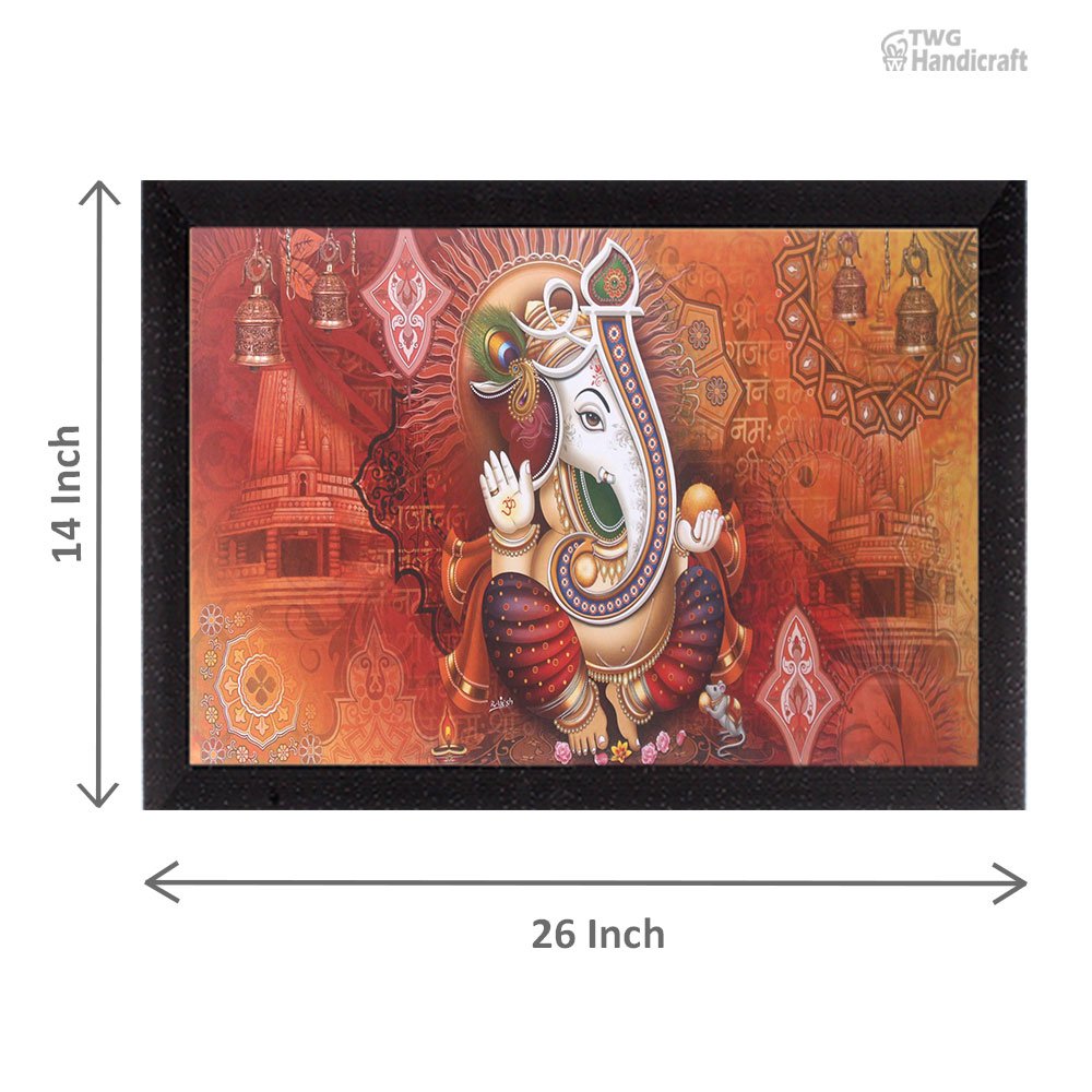 Lord Ganesha Paintings Manufacturers in Delhi with Good Quality Framing