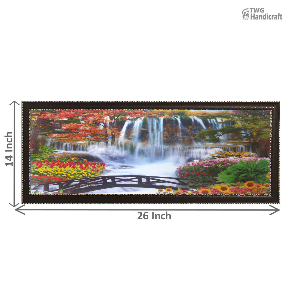 Nature Paintings Manufacturers in Delhi | Waterfall Poster Frames