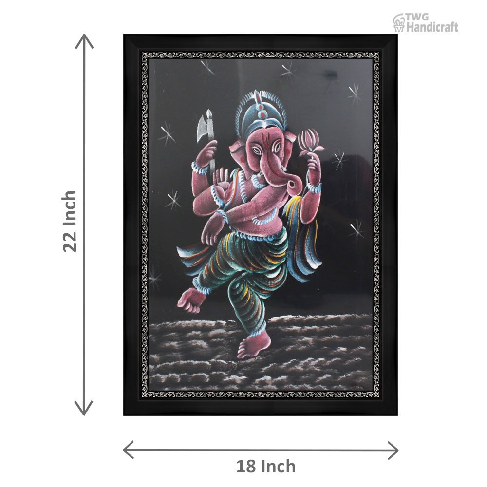 Manufacturer of Lord Ganesha Paintings Indian Handicraft Painitngs