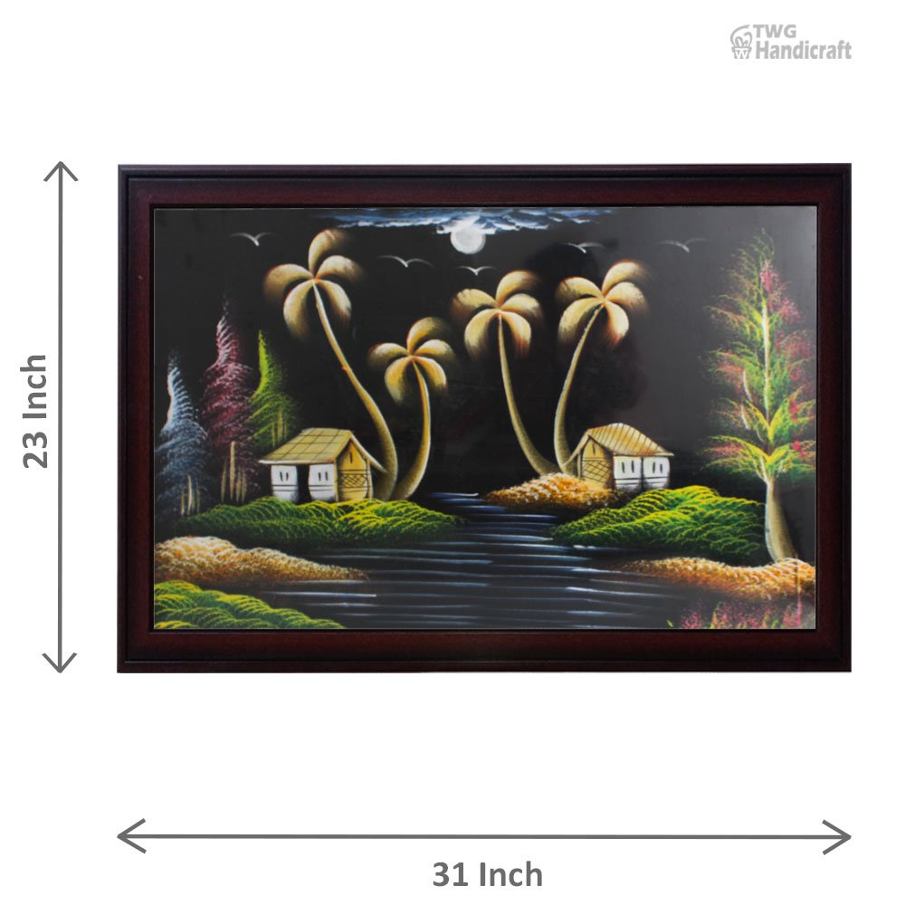 Nature Paintings Manufacturers in Mumbai Forest view Paintings with Framing