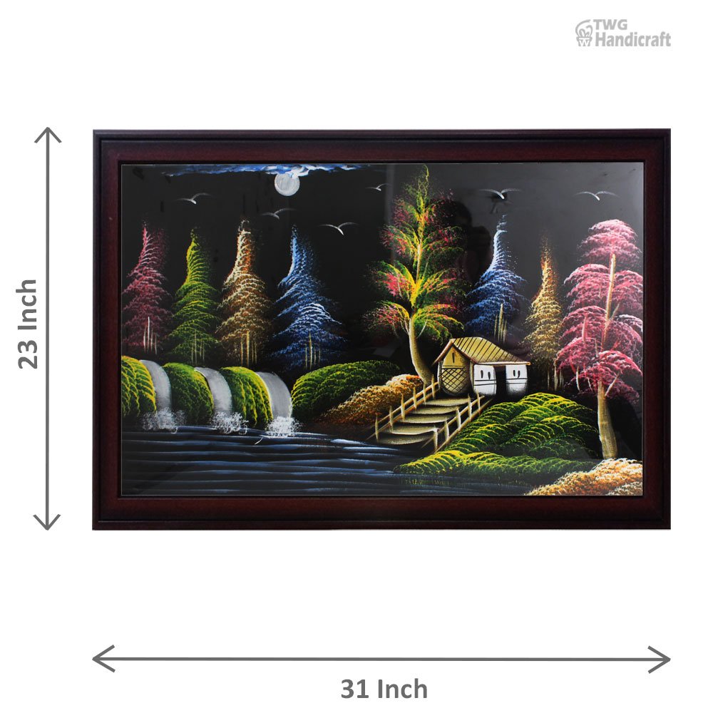 Nature Paintings Manufacturers in Kolkatta Forest view Paintings with Framing