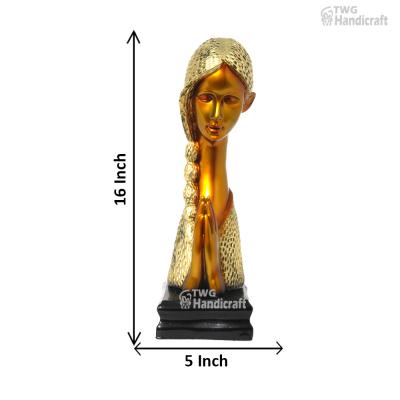 Manufacturer of Indian Cultural Statue Welcome Lady Handicraft Statue