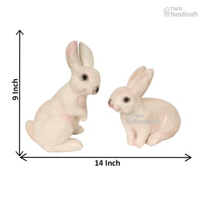 Rabbit Statue Figurines Manufacturers in Meerut |Home Decor Gift Items Factory 