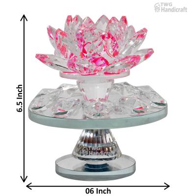 Crystal Items Manufacturers in India Export Quality Lotus Suppliers