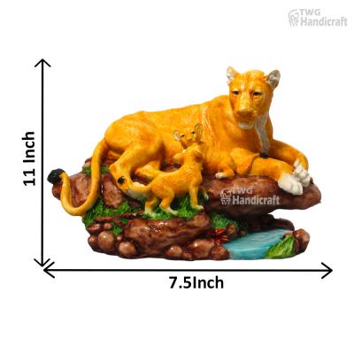 Lion Family Statue Showpiece Manufacturers in India | Lion Face Statue