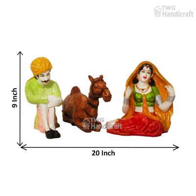 Manufacturer of Rajasthani Cultural Statue | Indian Traditional Art Sculptures