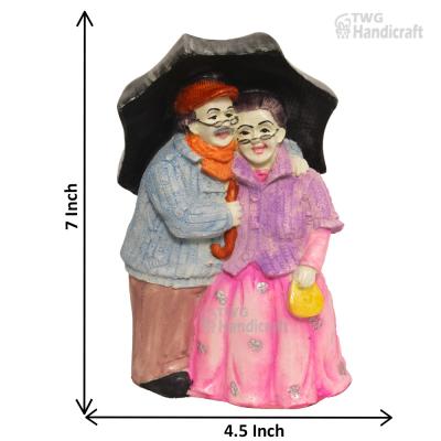 Indian Cultural Statue Manufacturers in India | Dadi Dadi Old Couple Showpiece