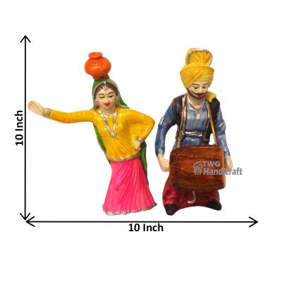 Indian Cultural Statue Manufacturers in Mumbai Bhangra Party Group Showpiece