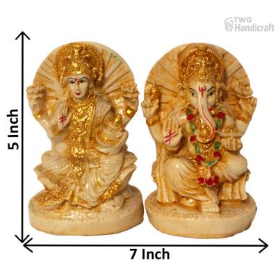 Lakshmi Ganesh Idols Manufacturers in Delhi Polyresin Laxmi Ganesh Murti