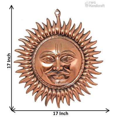 Religious Metal Statue Manufacturers in India Metal wall sun faces Man