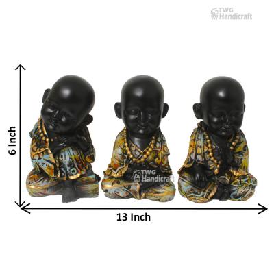 Happy Monk Buddha Sculptures Manufacturers in India | Leading Statue S