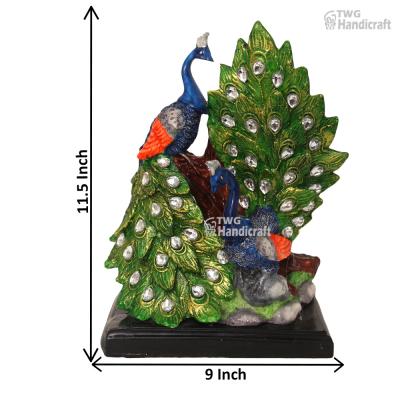 Peacock Statue Showpiece Wholesale Supplier in India | Polyresin Peaco