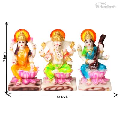 Manufacturer of Ganesh Laxmi Saraswati Idols Premium Quality Statue