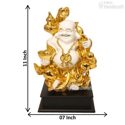 Laughing Buddha Statue Manufacturers in Meerut | Gold Plated Laughing 