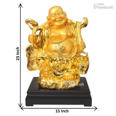 Exporters of Laughing Buddha Statue | Gold Plated Laughing Buddha Stat