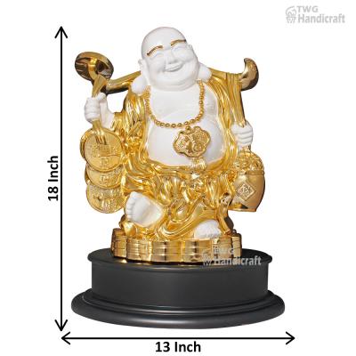 Laughing Buddha Statue Manufacturers in Mumbai | Gold Plated Laughing 