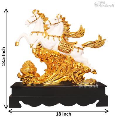 Horse Statue Figurine Wholesale Supplier in India | Gold Plated Horse 