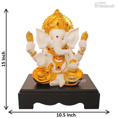 Gold Plated Ganesh Idol Manufacturers in India Corporate Gifts Diwali
