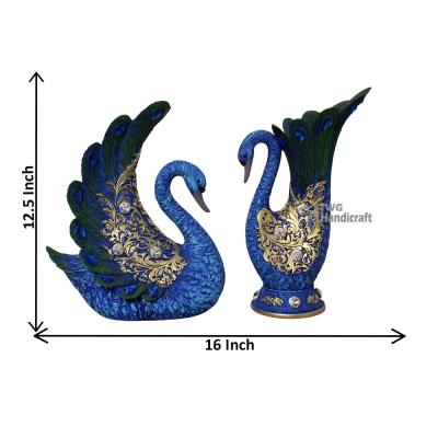 Feng Shui Swan Couple Statue Manufacturers in Meerut Home Decor Statue