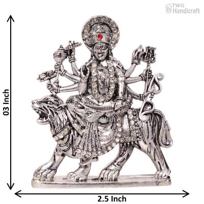 Religious Metal Statue Manufacturers in India Durga Ma Metal Car Dasbo