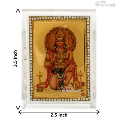 24k Golden Foil Wholesale Supplier in India Acrylic God Frame for Car 
