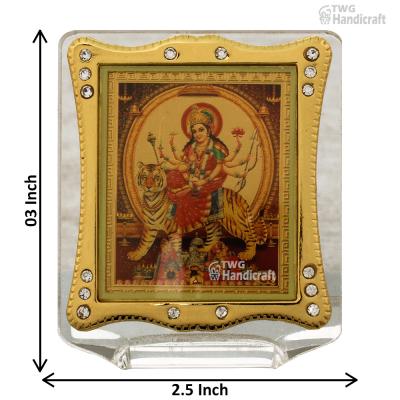 Exporters of 24k Golden Foil Acrylic Religious Frame for Car Dashboard