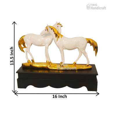 Gold Plated Horse Animal Statue Wholesale Supplier in India | Huge Discounts at Bulk Order