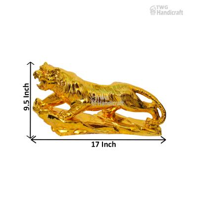 Manufacturer of Gold Plated Lion Statue Showpiece | Panther Statue
