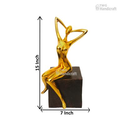 Yoga Lady Gold Plated Statue Manufacturer | Supply Direct From Factory