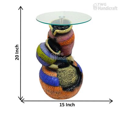 Water Fountain Corner Table Manufacturers in Meerut | Indoor Fountain with glass table